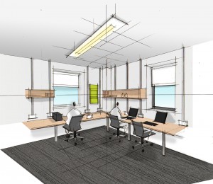 First Floor Office Sketch